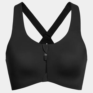 Knix Size 8 (40D, 40DD, 40E/DDD, 42D, 42DD) Catalyst Front-Zip Bra - Black